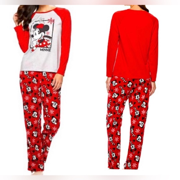DISNEY’S Minnie Mouse 2pc PJ Set by Jammies For Your Families sizeS NWT - Picture 7 of 9